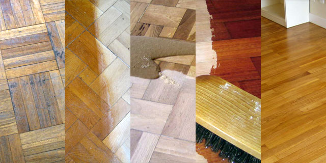 Catorze Parquets, Pulir parquet